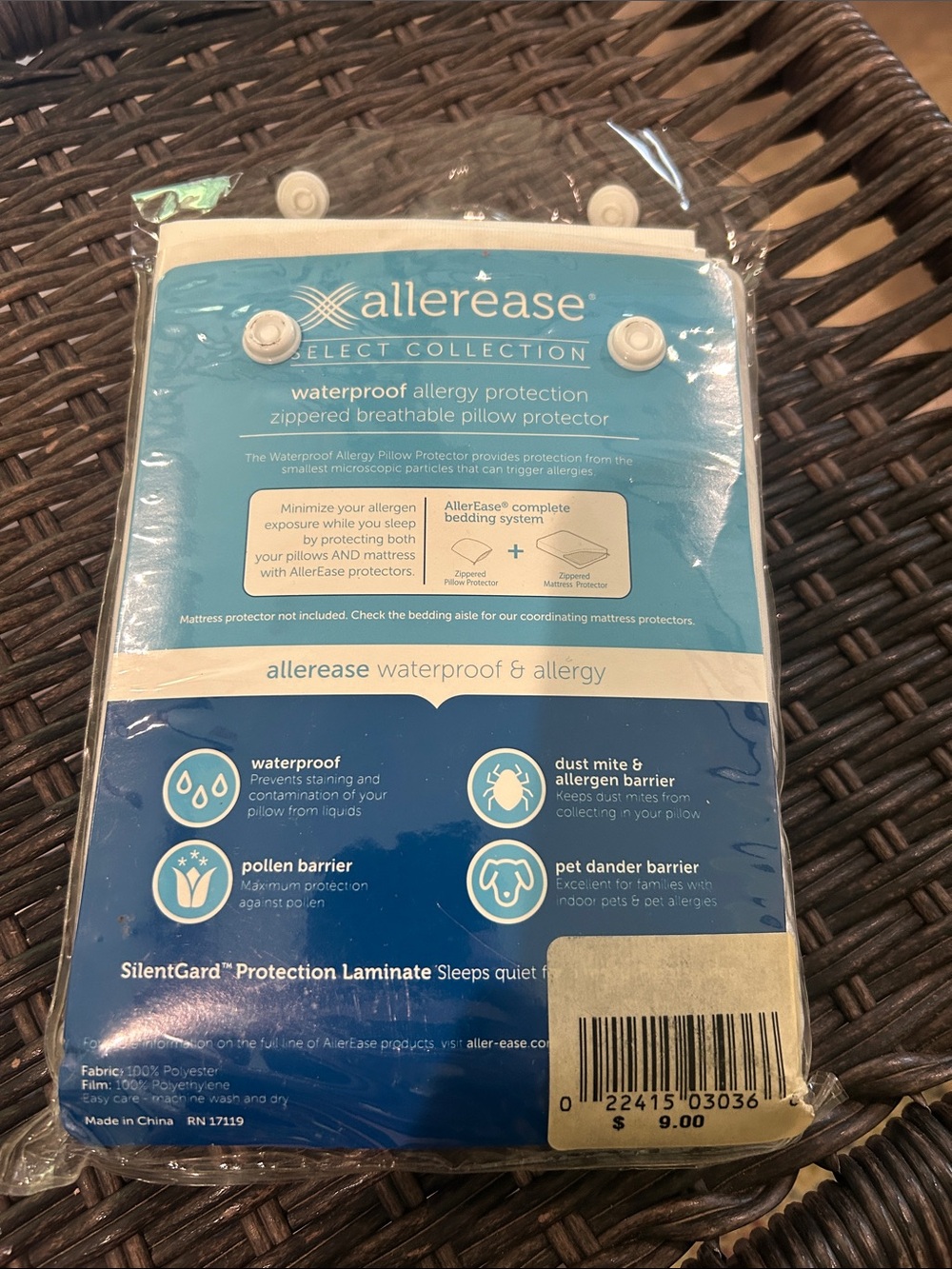 M215 Allerease Waterproof King Pillow Protector - White - Picture 2 of 6